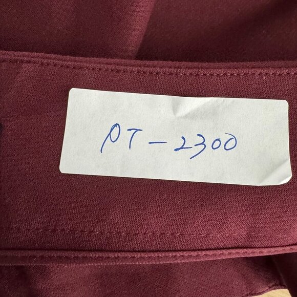Talbots Classic Straight Pants Womens 20L‎ Burgundy Cotton Spandex NWT PT-2300 - Picture 2 of 10